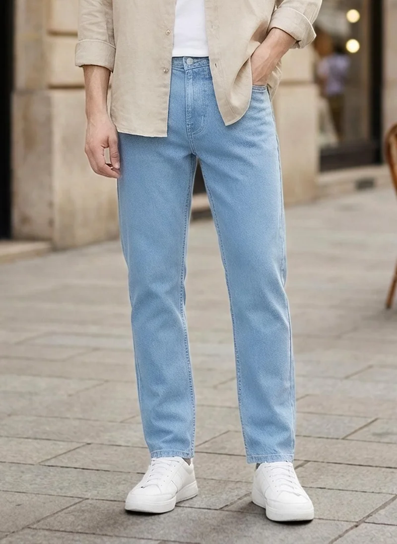 Urbano Fashion Men's Light Blue Slim Fit Denim Jeans Stretchable